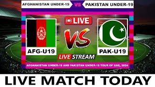 Live  Afghanistan Under19 vs Pakistan Under19 Live Cricket Score amp Commentary [upl. by Sherj689]