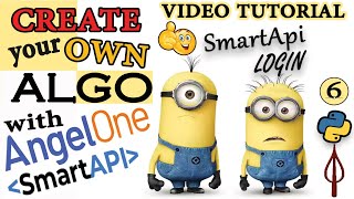 How to login to Angelone SmartApi with credentials  Video Tutorial for free  Create your own algo [upl. by Enitsenre769]