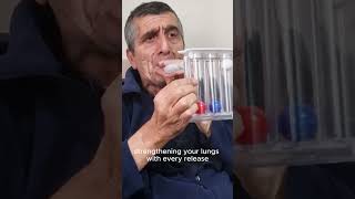 Spirometry for improving lungs strength spirometerlungsexercise physiotheraphyytshortsytviral [upl. by Leahcimdivad]