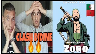 YOUPPI X YOUPPI  ZORO Clash Didine  REACTION  🇲🇦🇩🇿 ردة فعل مغربيين [upl. by Bail]