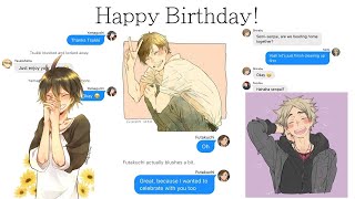 Happy Birthday Yamaguchi Futakuchi and Semi  haikyuu texts [upl. by Sievert137]