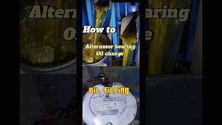 ABB Alternator bearing oil change procedure generator alternator alternatorbearingoil wartsila [upl. by Lindly279]