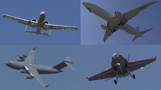 Lethbridge International Air Show 2017 Arrivals  C5M C17 E6B A10 and More ᴴᴰ [upl. by Benita]