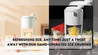 Handoperated Ice Crusher  Portable Manual Small Ice Maker Machine [upl. by Tavie]