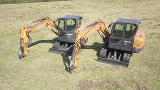 APAC Cseries mini excavators CX57CCX60C [upl. by Atte]