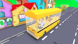 As rodas do ônibus  Canções infantis  Tinyschool Português [upl. by Airt]