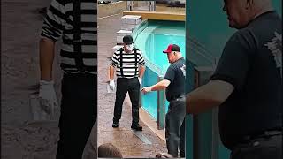 Tom The Clown King At Seaworld Water Park waterpark mime funny funnyvideo for shorts [upl. by Attah]