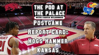 Postgame Report Card Hogs Hammer TopRanked Kansas [upl. by Eneli]