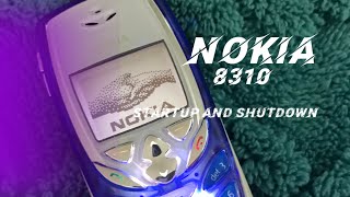 Nokia 8310  Startup and Shutdown [upl. by Lovich]