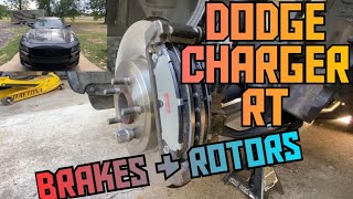 How to replace the front and rear brakes amp rotors plus parkE brake on a 20062020 Dodge Charger Rt [upl. by Leroy]