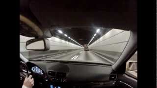 Straight Piped Mercedes E420 CDI Tunnel Accelerations 50170kmh 0140kmh 120200kmh [upl. by Buzzell]