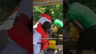 Jamaican Student comments on Kingston Harbour Pollution Harbour Tours with Excelsior High School [upl. by Lladnew]