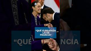 Saludo de Macron a Sheinbaum en el G20 se viraliza shorts [upl. by Laughton472]