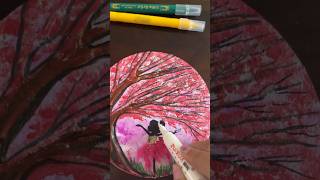 How to make cute little painting on Mdf boardArtpainting [upl. by Samtsirhc]