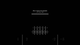 Factoring Trinomials maths ai [upl. by Isman473]