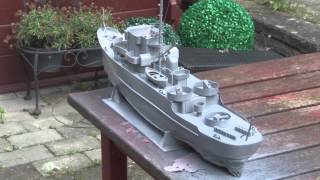 Spray Painting Radio Controlled Boat [upl. by Einnel399]