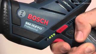 Bosch GSA 108 VLI Professional Cordless sabre saw [upl. by Ainehta]