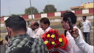 Jalgaon  bjp राष्ट्रीय अध्यक्ष J P नड्डा at on jalgaon airport [upl. by Nanfa]