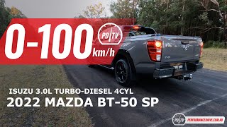 2022 Mazda BT50 SP 0100kmh amp engine sound [upl. by Acebber]