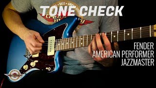 TONE CHECK Fender American Performer Jazzmaster Demo NO TALKING [upl. by Bartholomeo188]