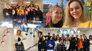 BAU HAZIRLIK VLOG SINIFIMLA RÖPORTAJ UNİHALL YURDU university istanbul class students study [upl. by Bresee]