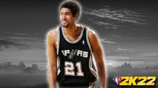 Best Tim Duncan Afro Face Creation  NBA 2K22 Current Gen [upl. by Aoht]