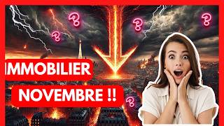 🔴 IMMOBILIER NOVEMBRE 2024  CE QUI VA TOUT CHANGER CETTE ANNÉE  😱 [upl. by Rufe]