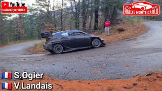 test rallye MonteCarlo 2024 essai Sébastien Ogier  Toyota Yaris WRC  full attack  flat out [upl. by Christopher]