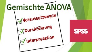 Gemischte ANOVA in SPSS  Vollständiges Tutorial von A bis Z  Schritt für Schritt erklärt [upl. by Auric]