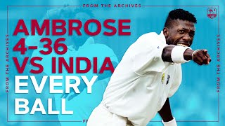 👀 Curtly Ambrose vs Sachin Tendulkar  ⏪ West Indies vs India 1997  📺 4 Wicket Spell EVERY Ball [upl. by Judd797]