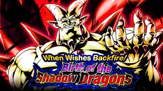 FINAL TRUMP CARD TEAM vs OMEGA SHENRON BIRTH OF SHADOW DRAGONS EVENT  Dragon Ball Z Dokkan Battle [upl. by Allecsirp]