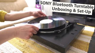 Sony PSLX310BT Bluetooth Turntable Unboxing amp SetUp [upl. by Agate]