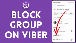 How to Block Group in Viber 2024  Viber Tutorial [upl. by Hochman]