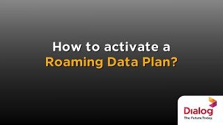 How to activate a Dialog Roaming Data Plan [upl. by Severin664]