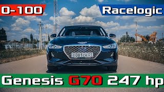 GENESIS G70 0100 Launch Acceleration  POV Test  Дженезис G70 Разгон 20  247 лс Racelogic [upl. by Manchester639]