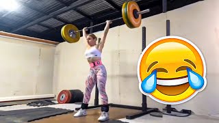 FUNNY MOMENTS OF WOMEN AT THE GYM 😂 AVOID GYM INJURY TUTORIAL [upl. by Natsirt]