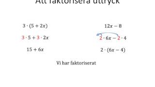 Att faktorisera [upl. by Hallett950]