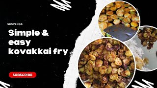 Simple and easy kovakkai fry kovakkaidondakayavepuduivygourdfryhomefoodsubscribe [upl. by Llennoj544]