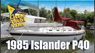 SOLD  1985 Islander P40 Sailboat for sale at Little Yacht Sales Kemah Texas [upl. by Arimihc]