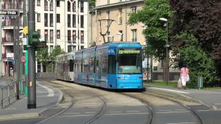 Straßenbahn Frankfurt Main  Linie 20 mit Doppeltraktionen XXL 2012 HD [upl. by Prudi]