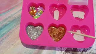 Heart Resin Tutorial  How to make resin charms [upl. by Anayi]