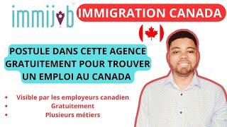 🚨 DÉCROCHE TON EMPLOI AU CANADA GRÂCE À CETTE AGENCE DE RECRUTEMENT  GRATUITEMENT [upl. by Amii]