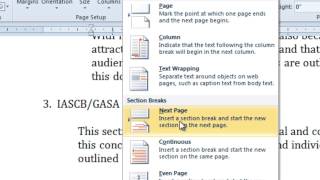 Insert or Delete a SECTION BREAK in MS Word  How To [upl. by Sidwohl]