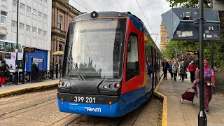 Sheffield Tram Train  Rotherham Parkgate to Cathedral Full Route [upl. by Maclay]