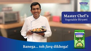 Vegetable Biryani  Sanjeev Kapoor  Daawat Biryani Basmati Rice [upl. by Humph272]