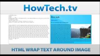 HTML Wrap Text Around Image [upl. by Ilaw]