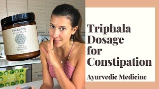 Triphala Dosage for Constipation  Medicinal Plants in Ayurveda Paavani Ayurveda Churna [upl. by Selyn]