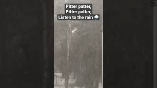 Pitter patter Pitter patter listen to the rain nursery rhyme [upl. by Ellenet503]