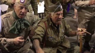 WWII Vet Vince quotNutsquot Speranza singing with WWII ADT Class 201603 [upl. by Enegue]