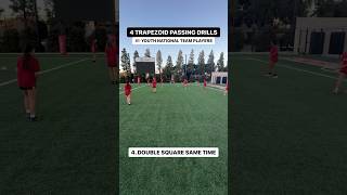 4 Trapezoid Passing Drills With 🇺🇸 Youth National Team Players ⚽️ soccer soccertraining [upl. by Boj770]